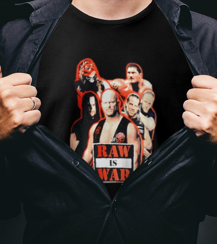 WWE Raw Is War Legends Kane Stone Cold Undertaker Shawn Michaels Triple H T-Shirt