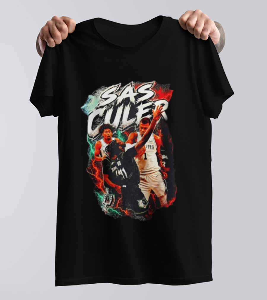 San Antonio Spurs SAS Culero NBA Basketball Dylan Harper Storm T-Shirt