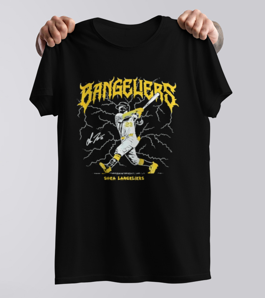 Bangeliers Shea Langeliers Oakland Athletics MLB Swing The Stick T-Shirt