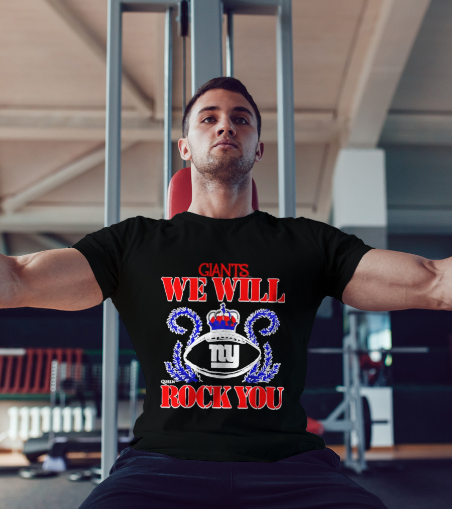 Giants We Will Rock You 2026 NY Tri Blend Homage Schedule Queen T-Shirt