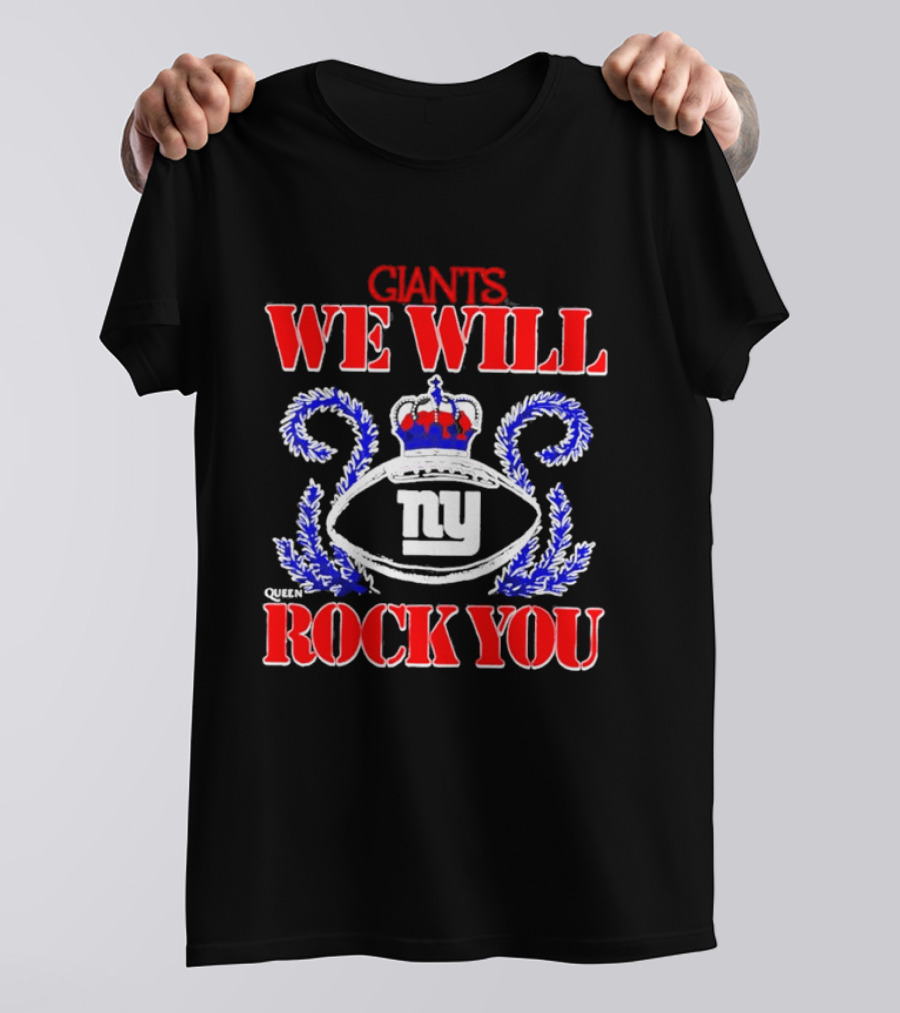 Giants We Will Rock You 2026 NY Tri Blend Homage Schedule Queen T-Shirt