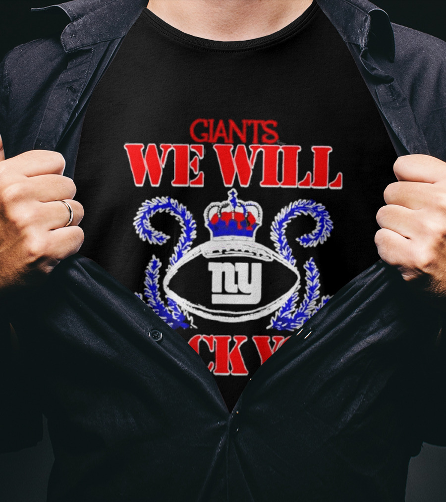 Giants We Will Rock You 2026 NY Tri Blend Homage Schedule Queen T-Shirt