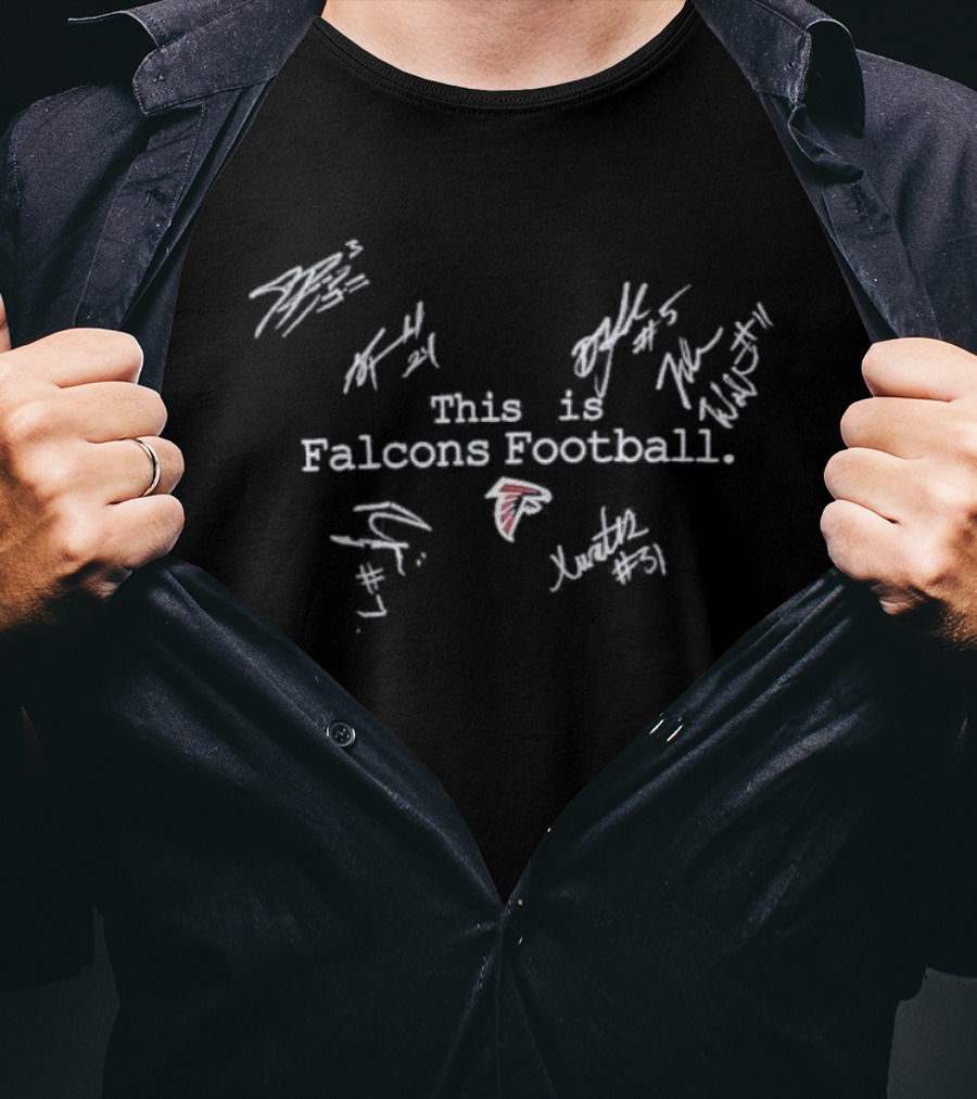 This Is Falcons Football Atlanta Players Signatures T-Shirt