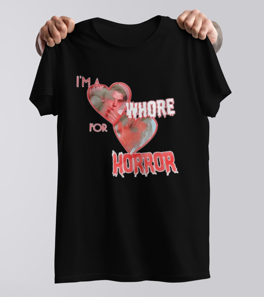 Billy Loomis I'm A Whore For Horror Bloody Heart T-Shirt