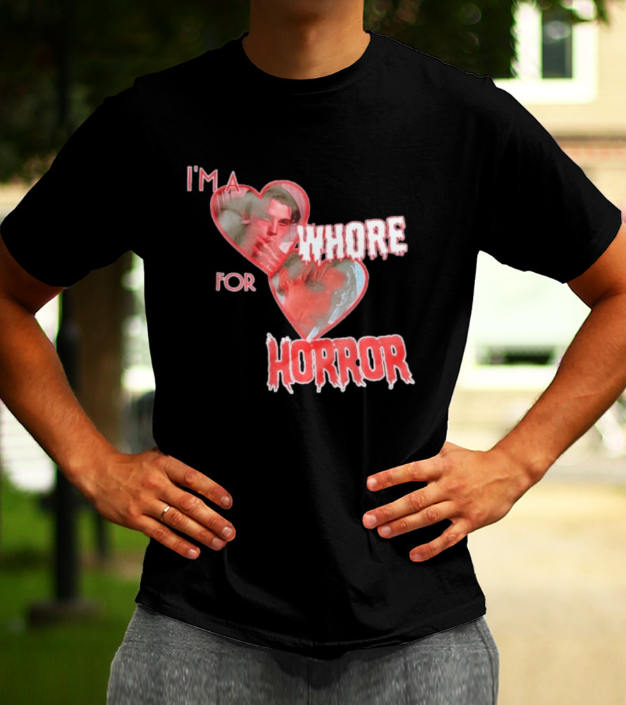 Billy Loomis I'm A Whore For Horror Bloody Heart T-Shirt