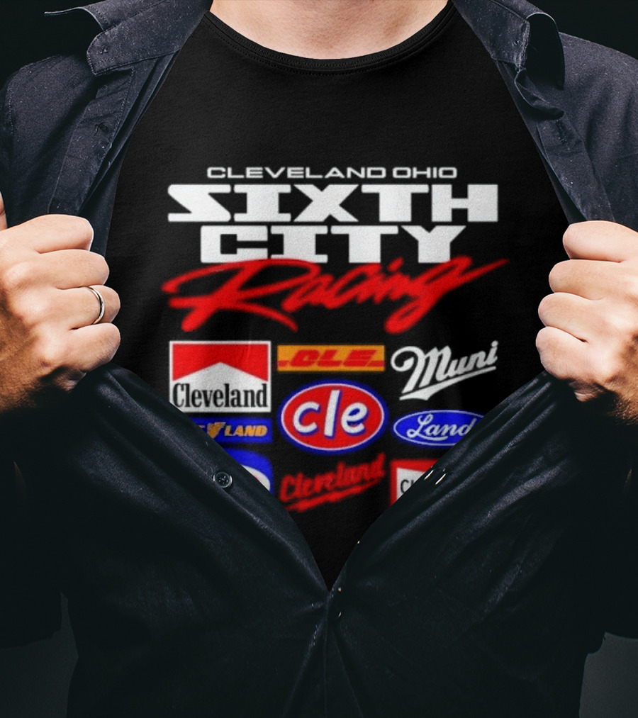Cleveland Ohio Sixth City Racing Clevelander The Land T-Shirt