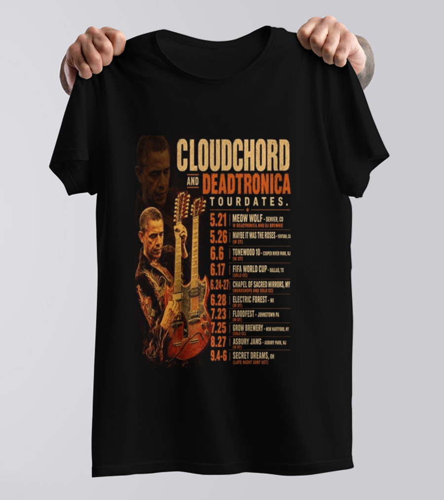 Cloudchord And Deadtronica Tourdates 2026 Meow Wolf Denver Secret Dreams Ohio T-Shirt