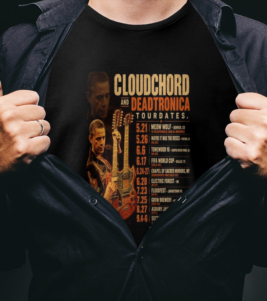 Cloudchord And Deadtronica Tourdates 2026 Meow Wolf Denver Secret Dreams Ohio T-Shirt