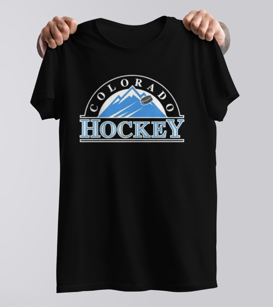Colorado Avalanche Hockey Mountain Curve T-Shirt