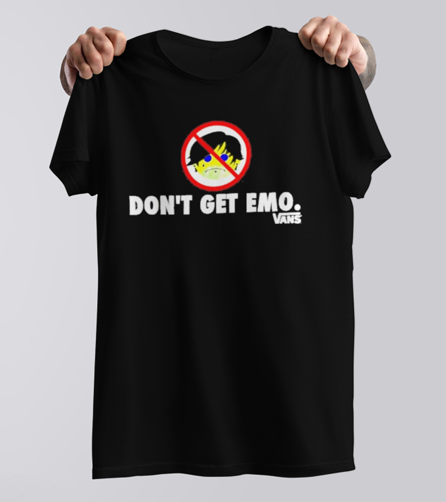 Don't Get Emo Vans Frog In No T-Shirt