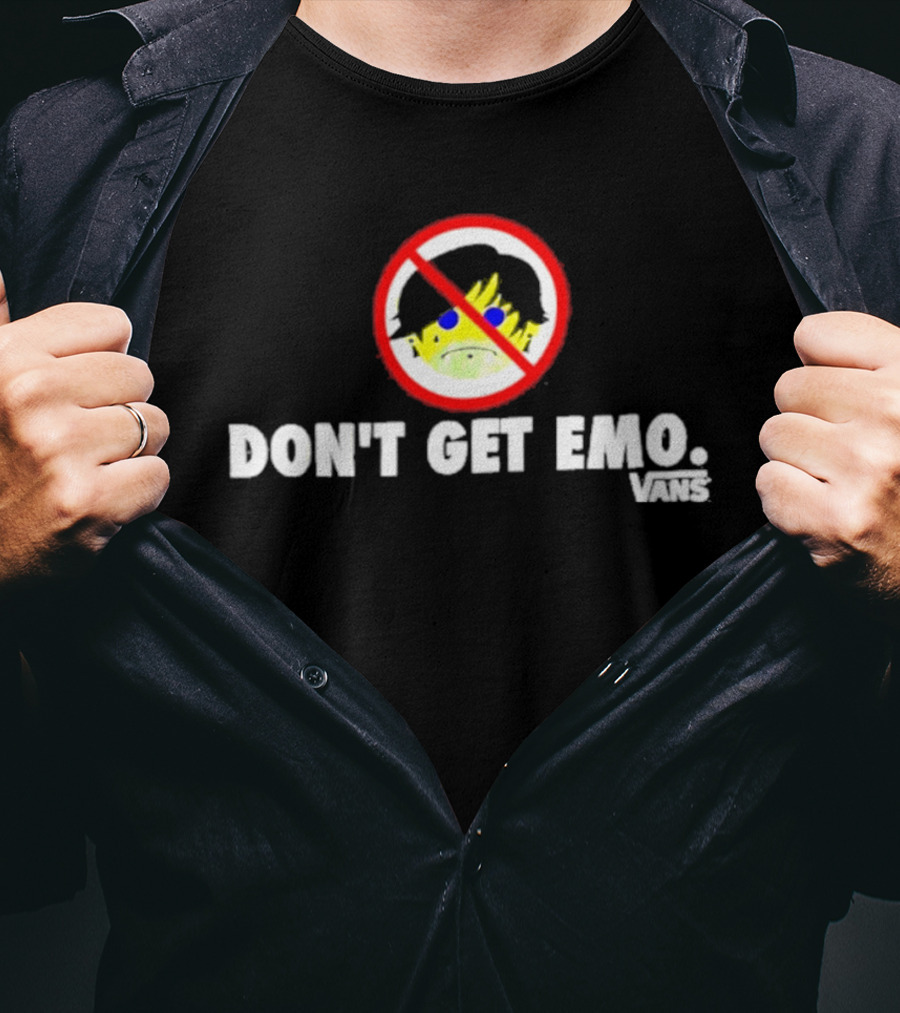 Don't Get Emo Vans Frog In No T-Shirt