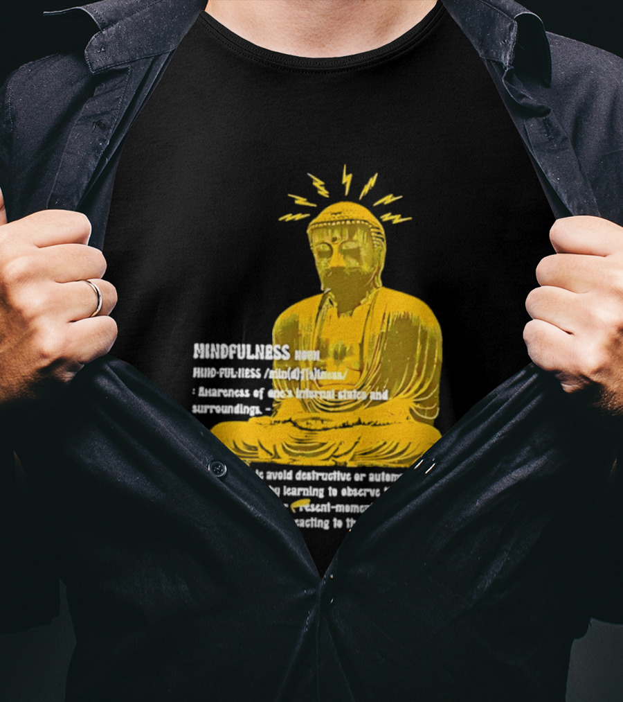 Mindfulness Buddha Awareness Internal States Surroundings Meditation T-Shirt