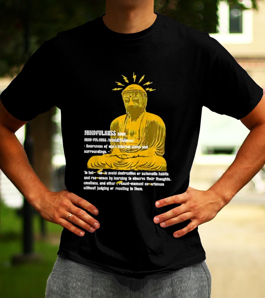 Mindfulness Buddha Awareness Internal States Surroundings Meditation T-Shirt