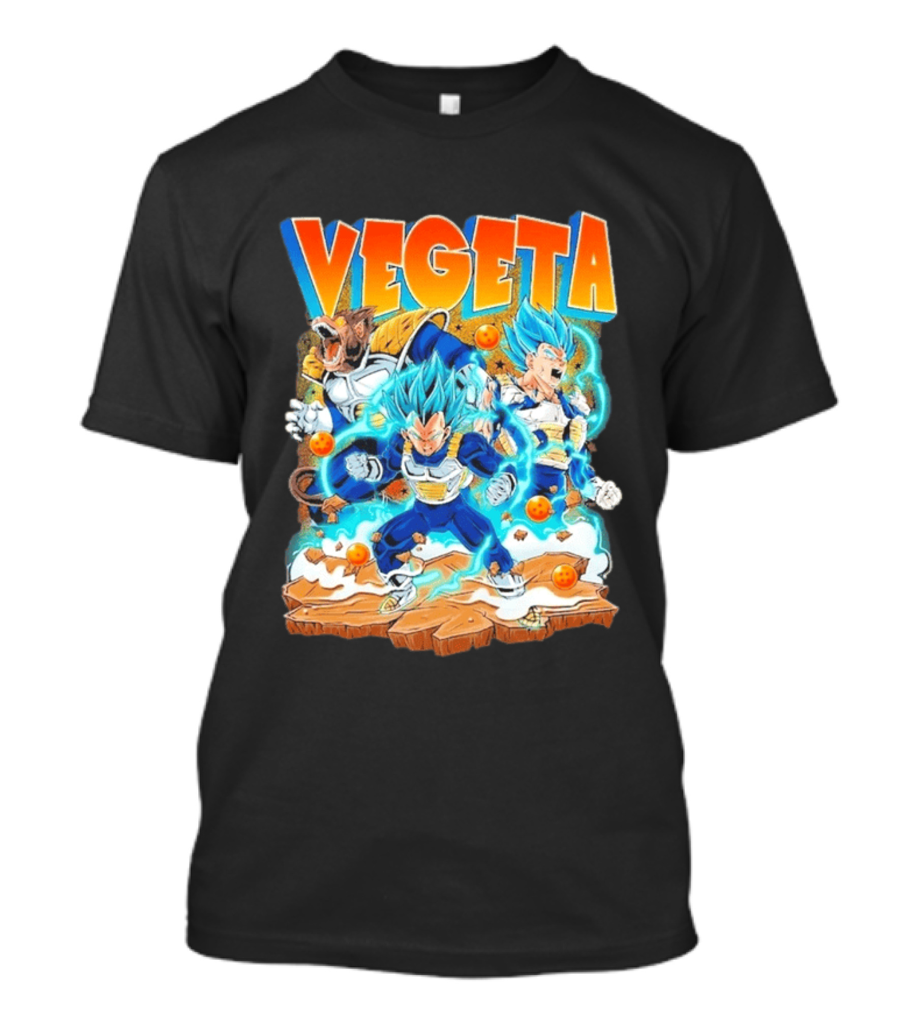 Vegeta Super Saiyan Blue Power Dragon Ball Glorious Combat Scene T-Shirt