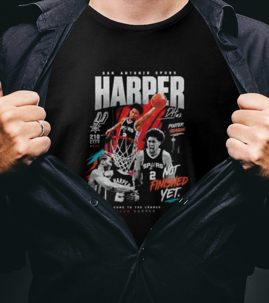 San Antonio Spurs Harper Season Dunk Finished Yet Welcome To Future Texas Basketball 2026 T-Shirt