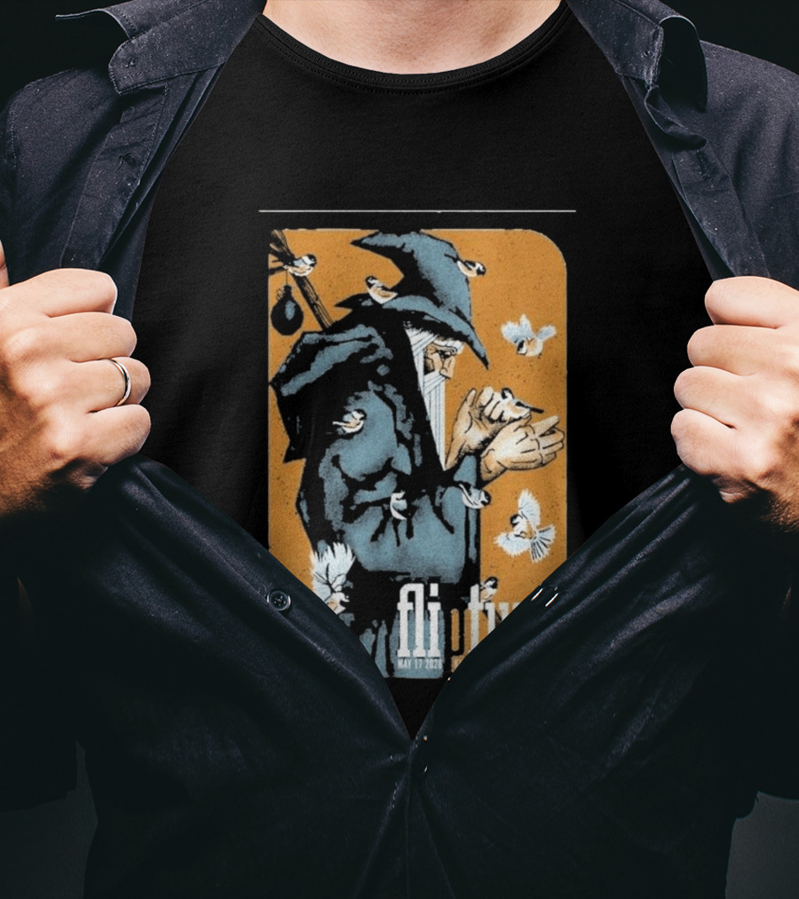 Flipturn Kilby Block Party May 17 2026 Salt Lake City Utah Wizard With Birds T-Shirt