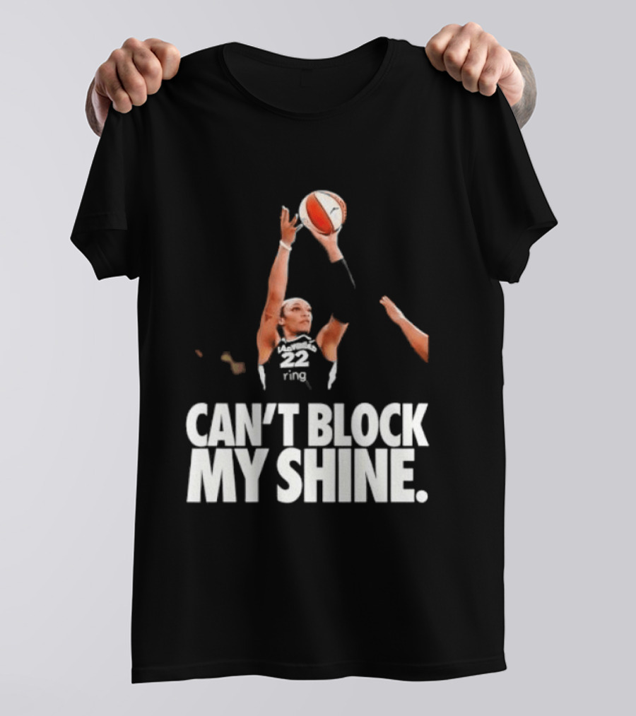 Can't Block My Shine A'ja Basketball Inspirational T-Shirt