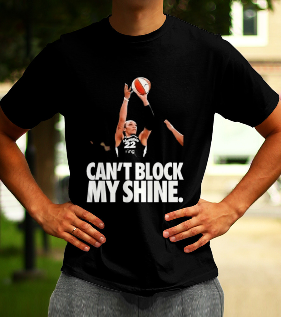 Can't Block My Shine A'ja Basketball Inspirational T-Shirt