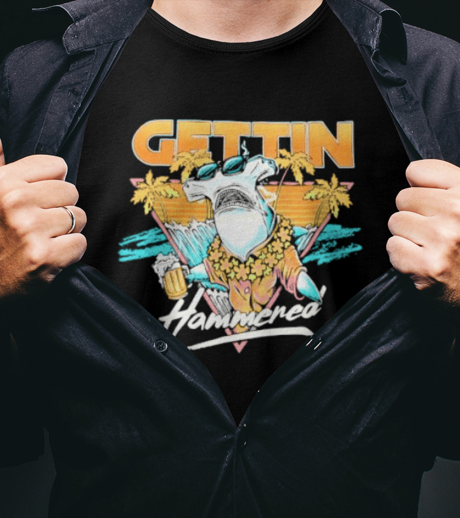 Gettin' Hammerhead Tropical Beach Vibes T-Shirt