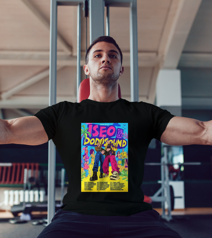 Iseo Dodosound Verano Tour 2026 Tenerife Guadalajara Zaragoza Fiesta T-Shirt