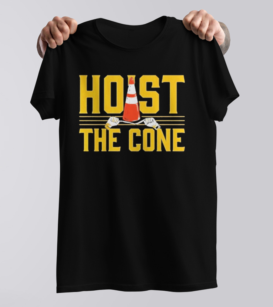 Pittsburgh Hoist The Cone Baseball Meme T-Shirt