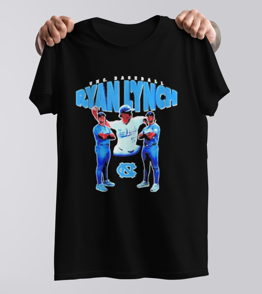 UNC Tar Heels Baseball Ryan Lynch 55 T-Shirt