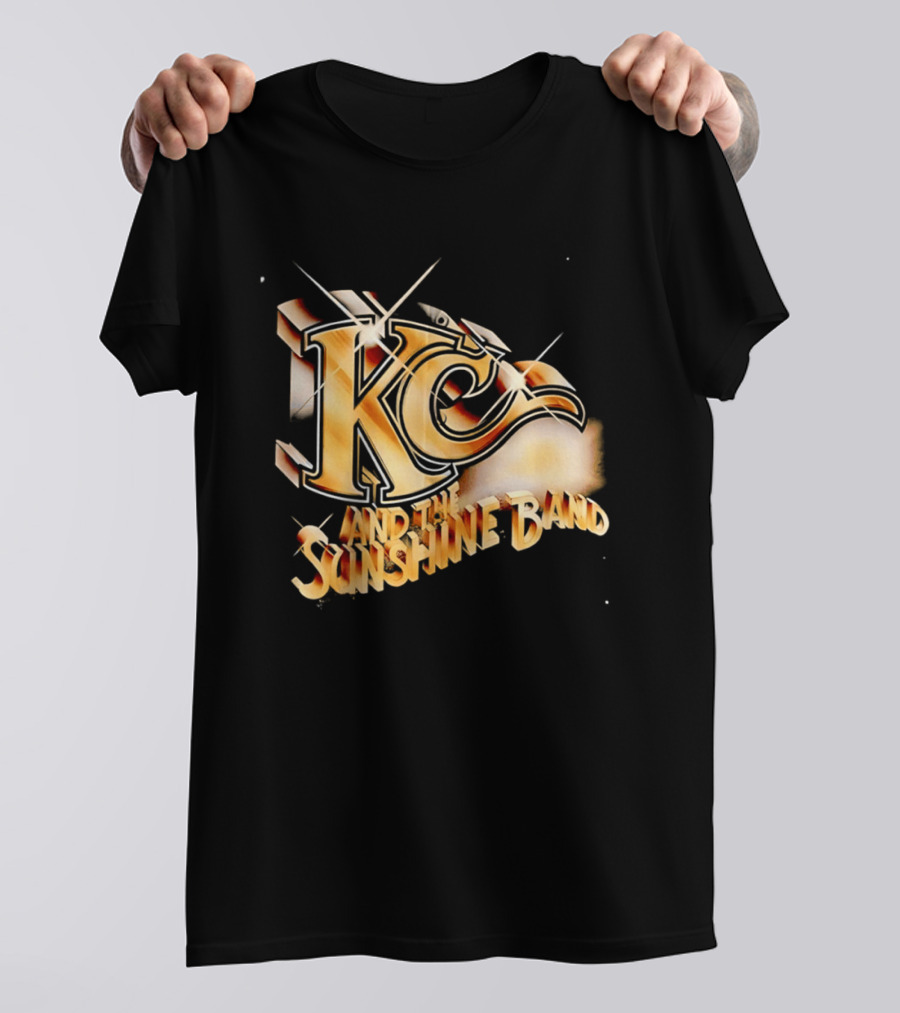 KC And The Sunshine Band Gold Logo Retro Disco T-Shirt