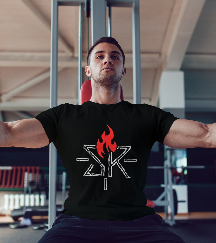 Seth Freakin Rollins SR Red Flame Wrestling T-Shirt