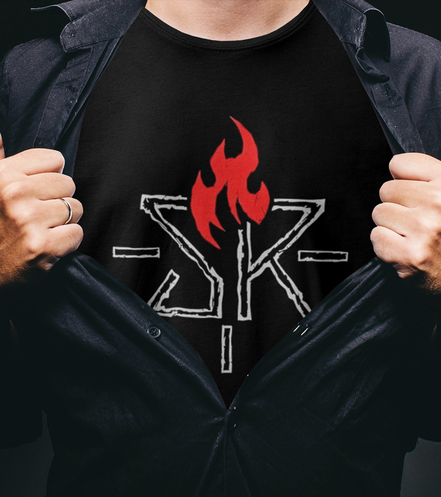 Seth Freakin Rollins SR Red Flame Wrestling T-Shirt