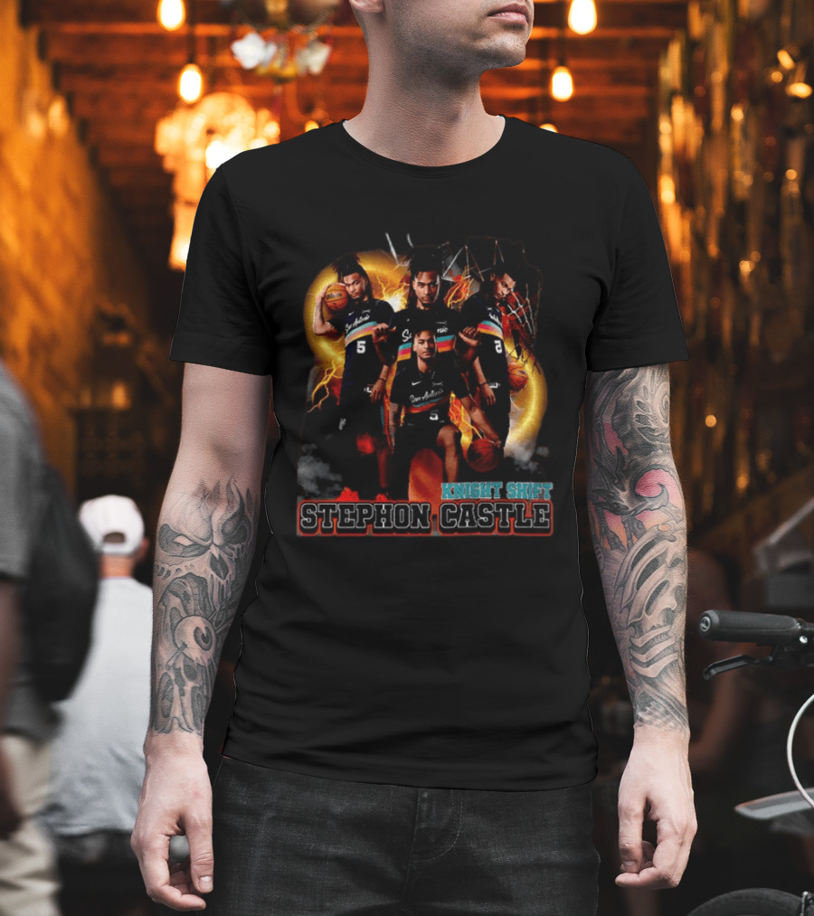 Knight Shift Stephon Castle San Antonio Spurs Basketball Star T-Shirt