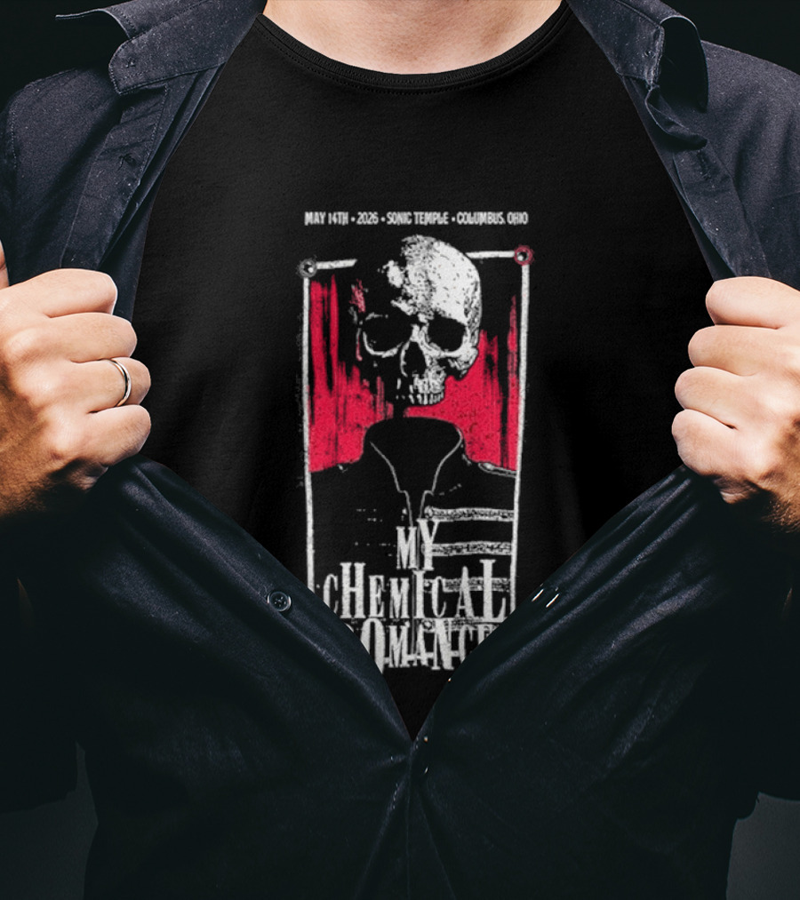 My Chemical Romance Skull May 14 2026 Columbus OH T-Shirt