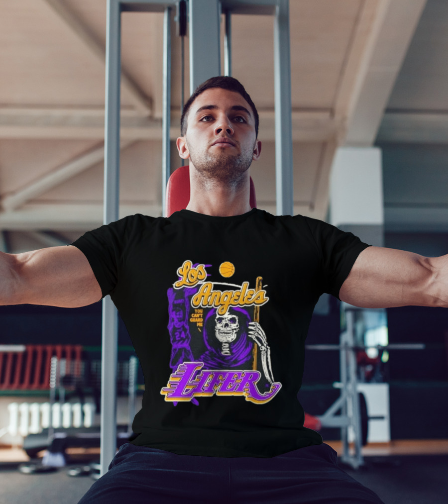 Los Angeles Lakers Lifer You Can't Guard Me Skeleton Basketball T-Shirt