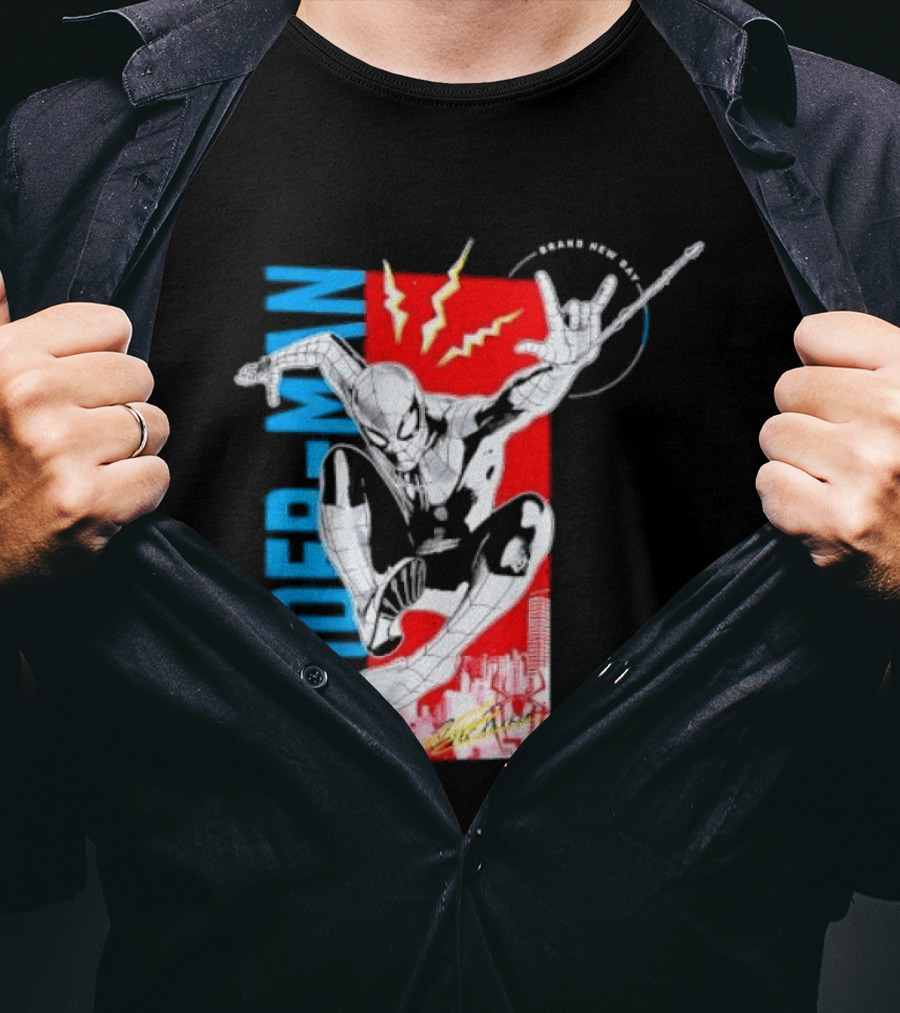 Spider Man Web Slinging Marvel Universe Brand New Day T-Shirt