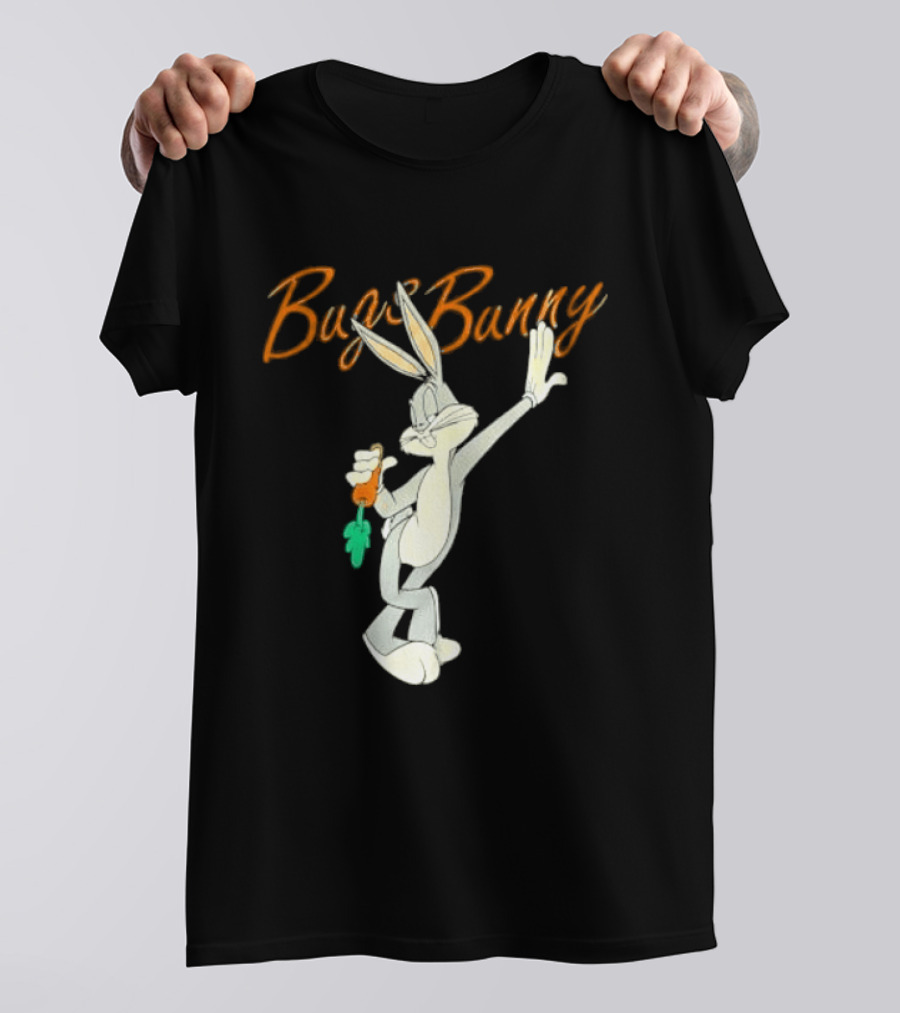 Looney Tunes Bugs Bunny Carrot Character Retro Animation T-Shirt