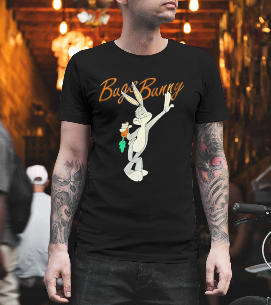 Looney Tunes Bugs Bunny Carrot Character Retro Animation T-Shirt
