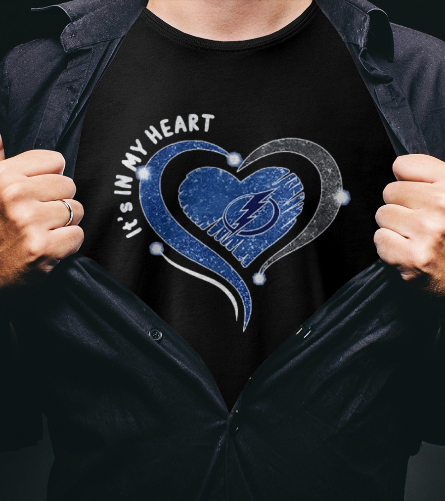 Tampa Bay Lightning It's In My Heart Hockey NHL 2026 T-Shirt