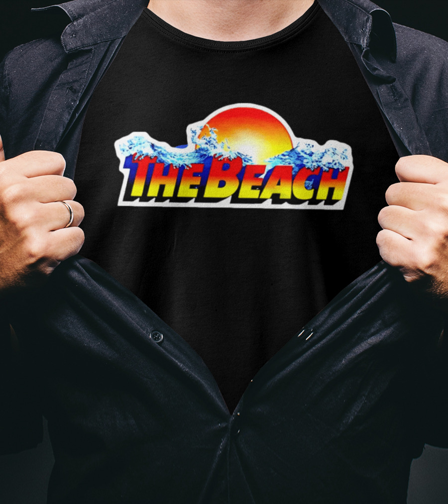 The Beach Waterpark Vintage Sunset Wave T-Shirt