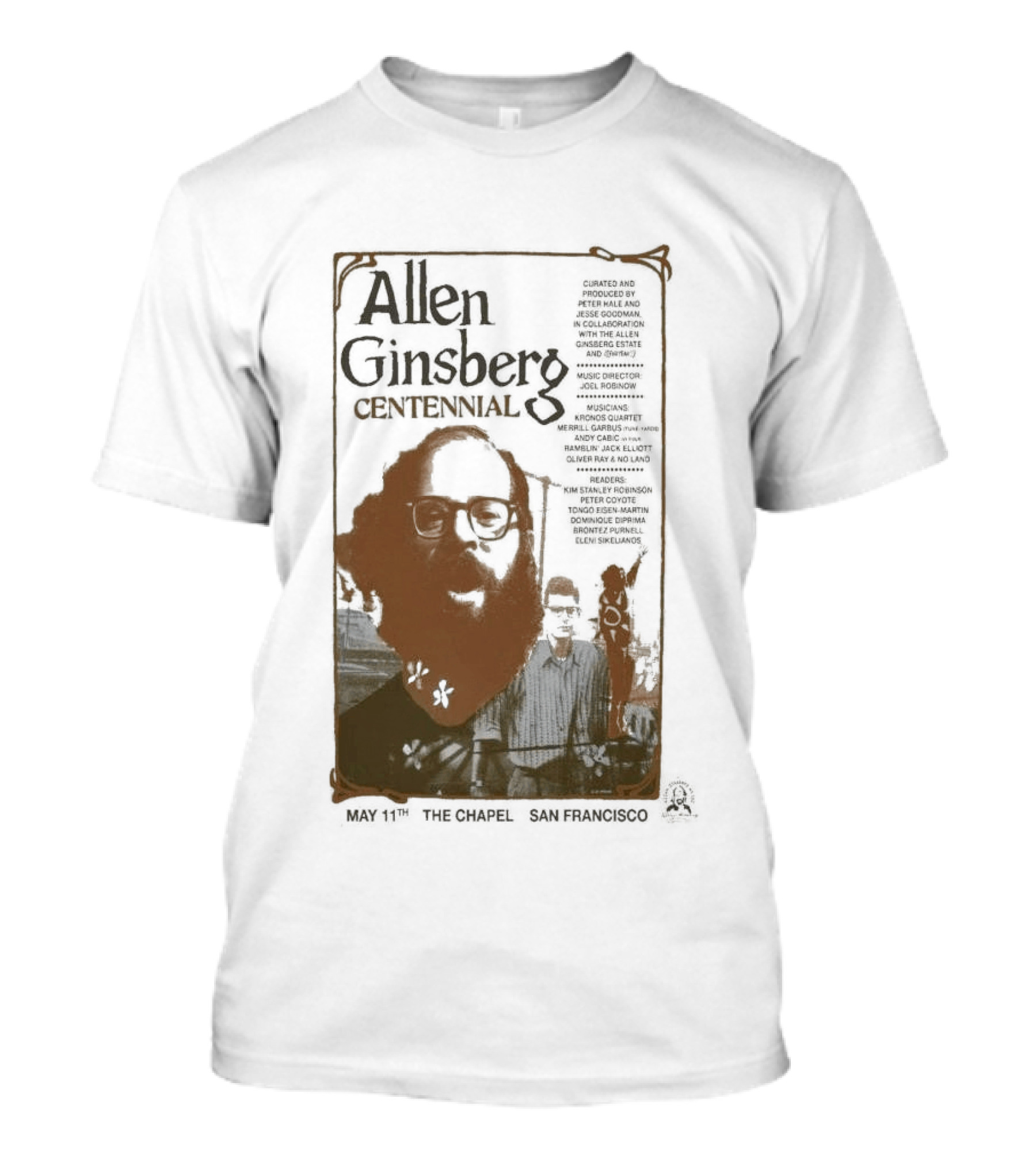Allen Ginsberg Centennial May 11 2026 The Chapel San Francisco Event T-Shirt