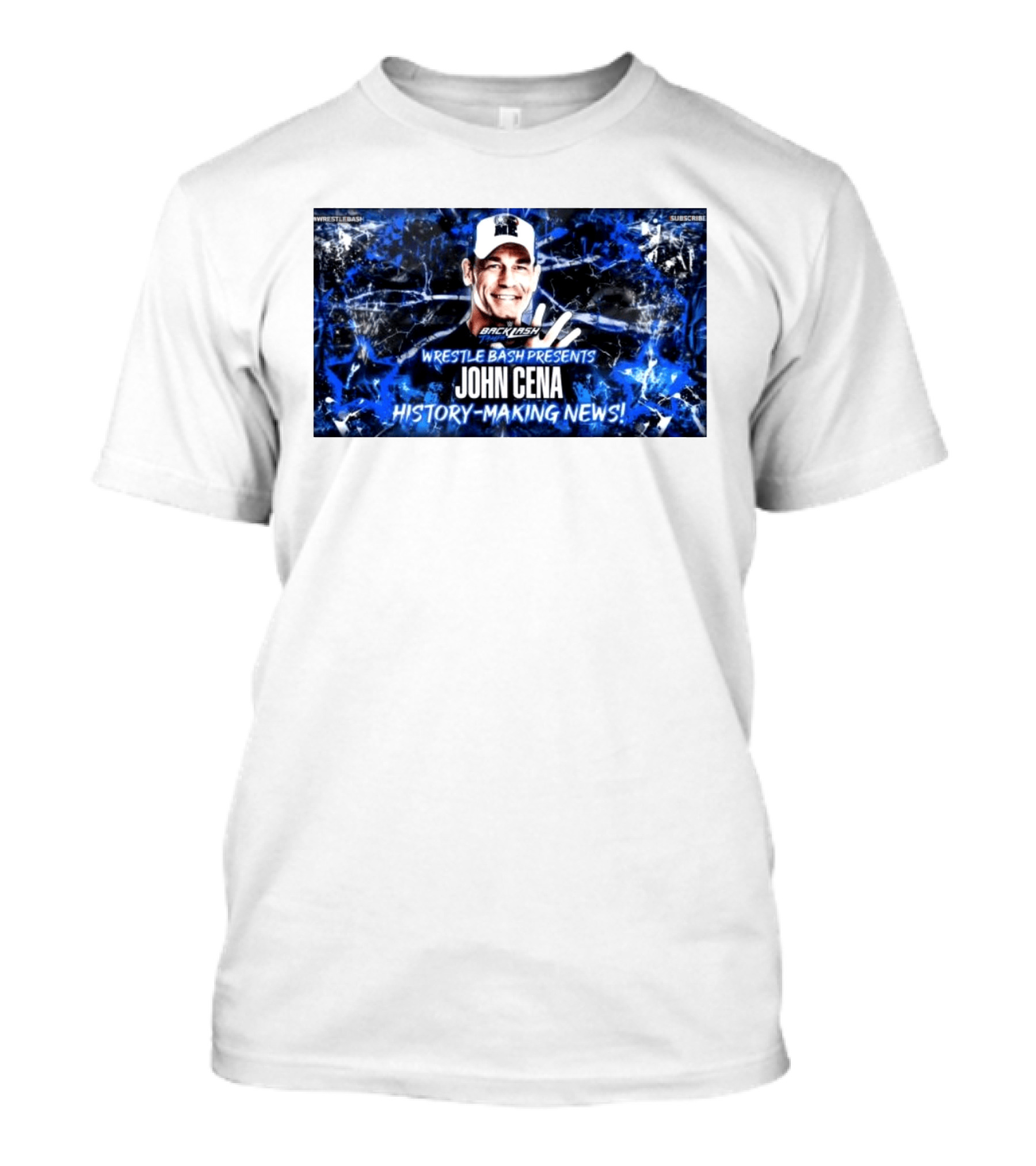 Wrestle Bash Presents Backlash Tampa John Cena History Making News T-Shirt