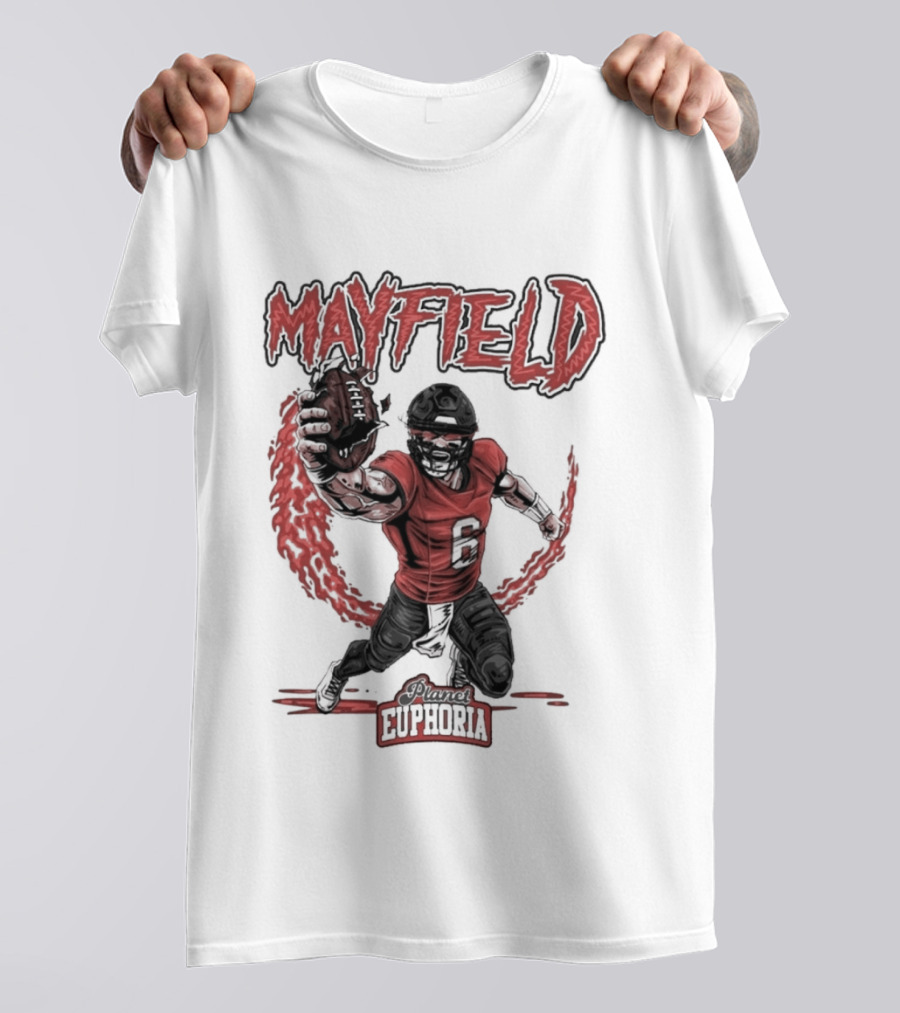 Mayfield Oklahoma Fire Cannon Football T-Shirt