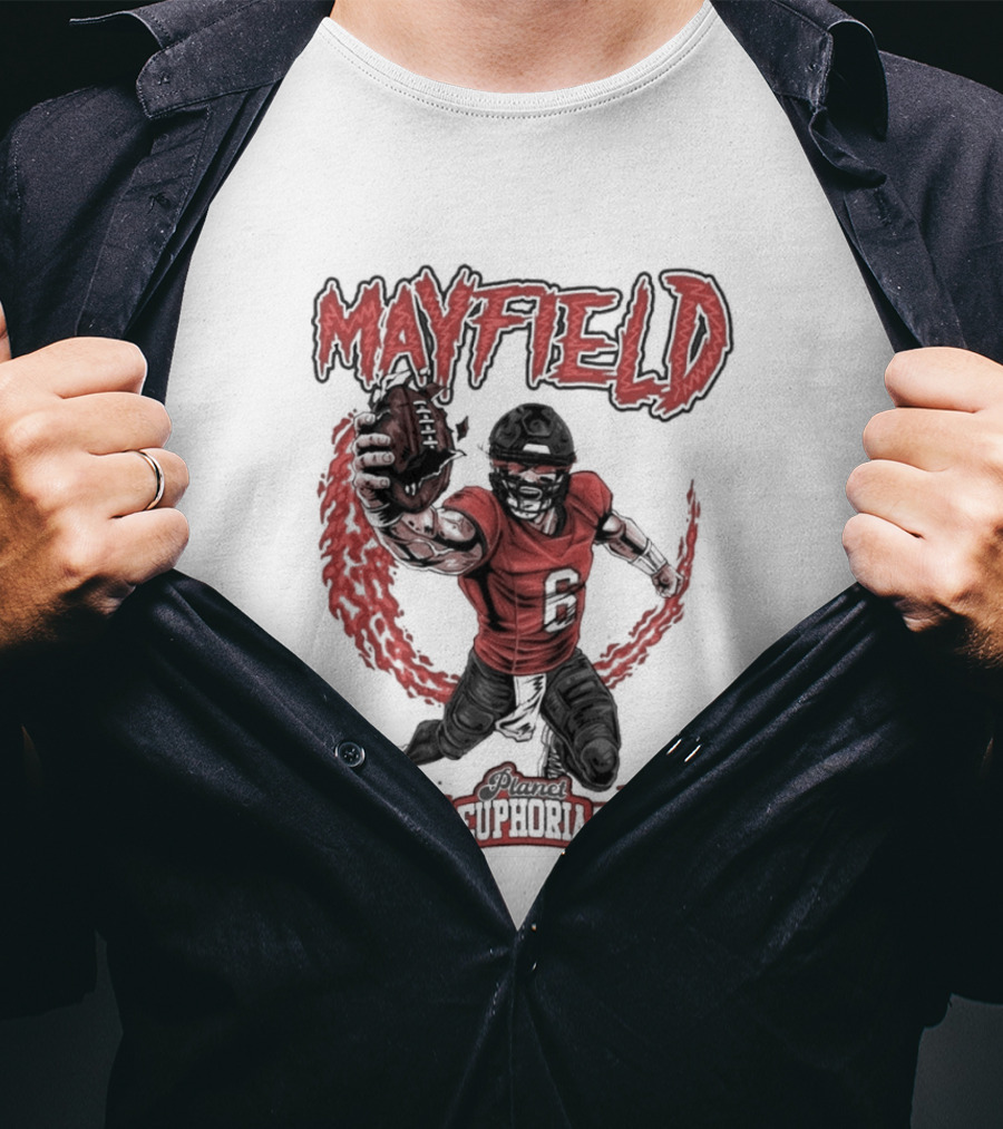 Mayfield Oklahoma Fire Cannon Football T-Shirt