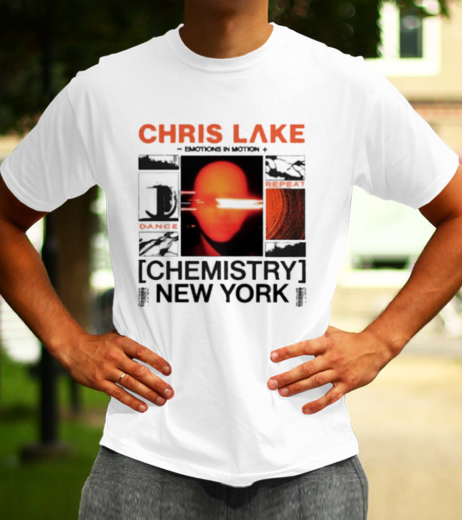 CHRIS LAKE Emotions In Motion Chemistry Dance New York T-Shirt