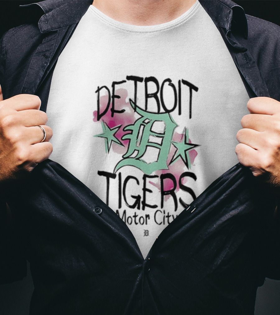 Detroit Tigers Motor City Punk Core Lifestyle T-Shirt