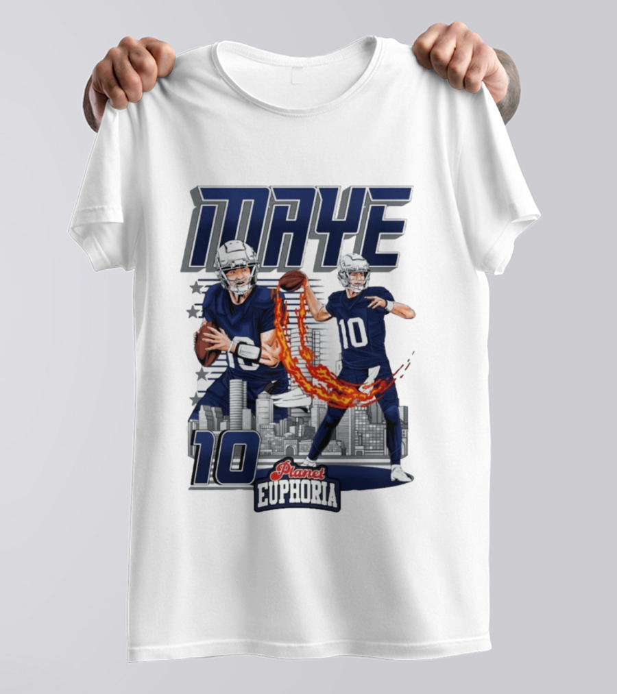 Maye 10 City's Hope Planet Euphoria Football Quarterback T-Shirt