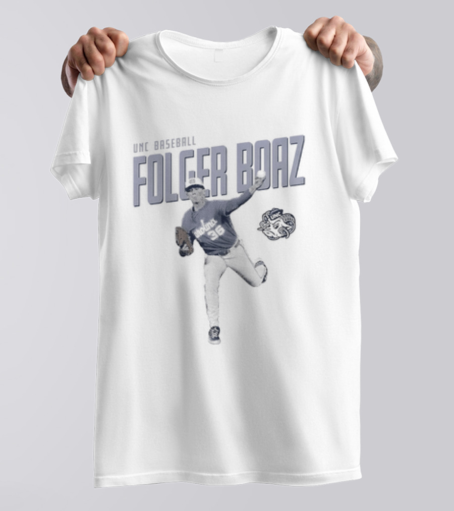 UNC Asheville Folger Boaz North Carolina Tar Heels Baseball Player And Ram T-Shirt