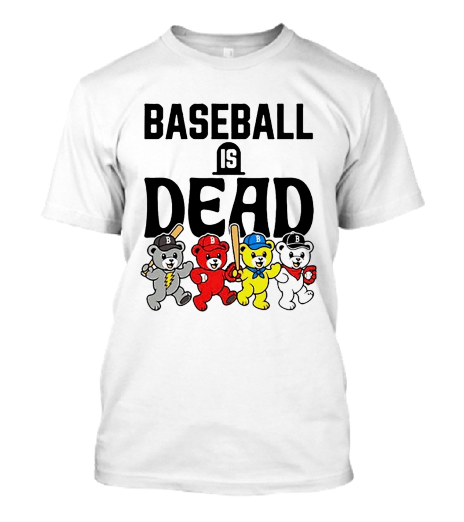 Grateful Dead Baseball Bears Is Dead Night T-Shirt