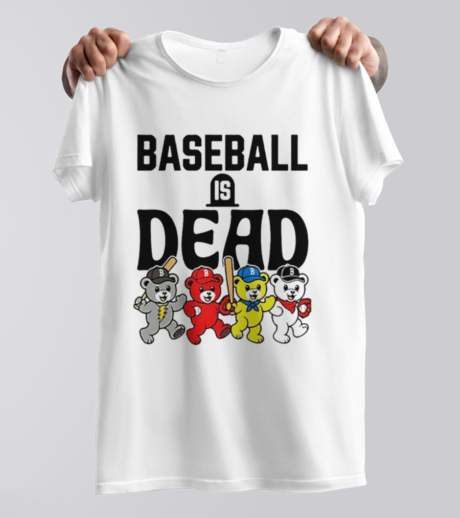 Grateful Dead Baseball Bears Is Dead Night T-Shirt