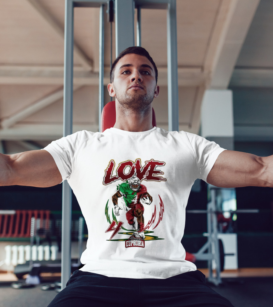 Jeremiyah Love Euphoria 4 Football T-Shirt