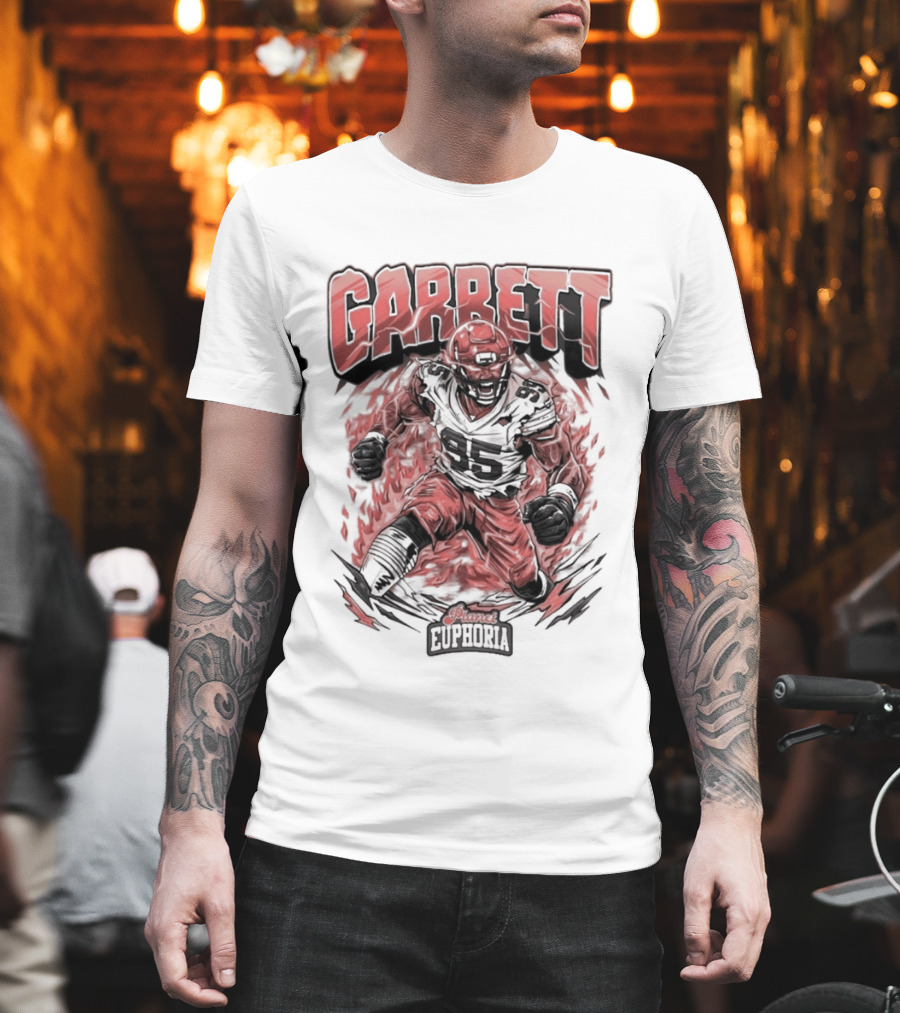 Garrett Inferno Hysteria Fiery Football Warrior T-Shirt