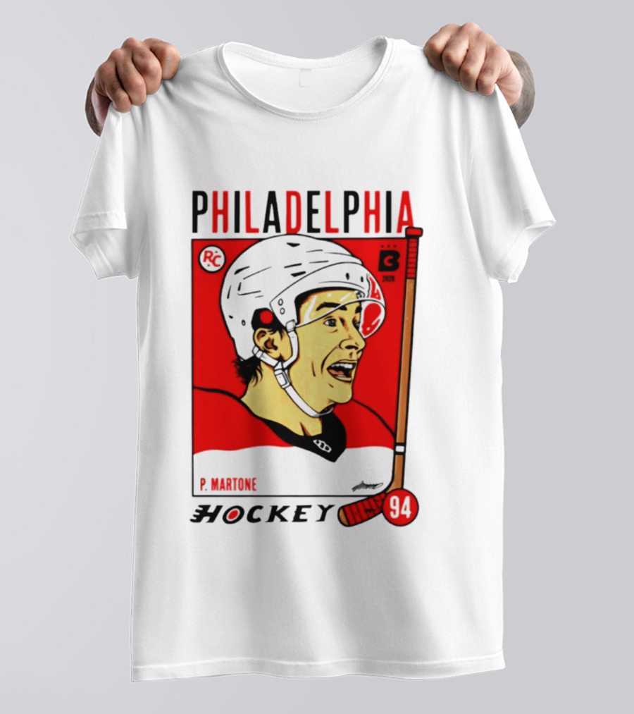 Philadelphia Flyers P Martone 94 Hockey Player T-Shirt